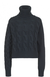 Шерстяной свитер фактурной вязки Mm6