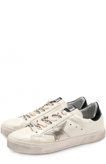 Кожаные кеды May с аппликацией Golden Goose