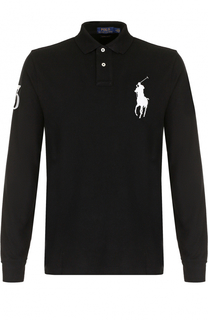 Хлопковое поло с длинными рукавами Polo Ralph Lauren