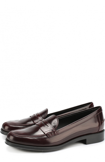 Кожаные пенни-лоферы с перемычкой Tod’s Tods
