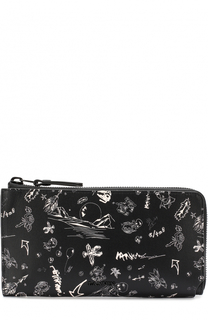 Кожаный футляр для документов на молнии с отделениями для кредитных карт Lanvin