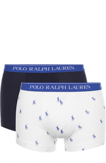 Комплект из двух хлопковых боксеров с широкой резинкой Ralph Lauren