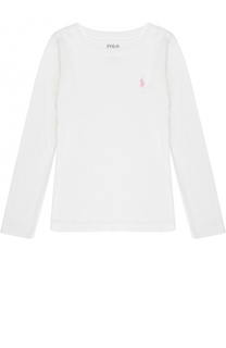 Лонгслив джерси с логотипом бренда Polo Ralph Lauren
