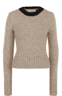 Приталенный шерстяной пуловер Marni