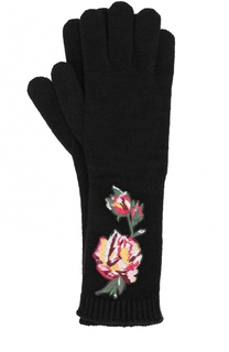 Удлиненные шерстяные перчатки с аппликациями Dolce &amp; Gabbana