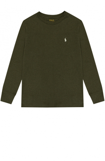 Хлопковый свитшот с логотипом бренда Polo Ralph Lauren