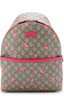 Текстильный рюкзак с принтом Gucci