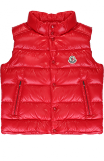 Пуховый жилет на кнопках Moncler Enfant