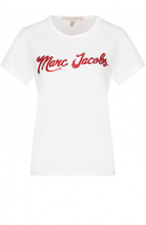 Хлопковая футболка с принтом Marc Jacobs