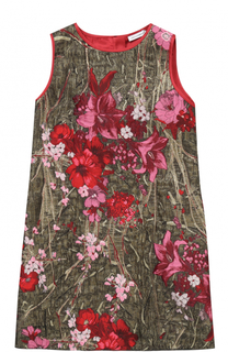 Мини-платье А-силуэта с металлизированной отделкой и вышивкой Dolce &amp; Gabbana