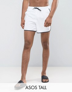 Белые короткие шорты для плавания ASOS TALL - Белый