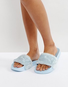 Шлепанцы с искусственным мехом Puma X Fenty - Синий