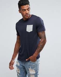 Футболка с карманом Brave Soul - Темно-синий