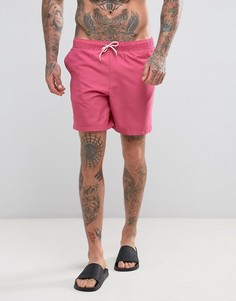 Ярко-розовые шорты для плавания средней длины ASOS - Розовый