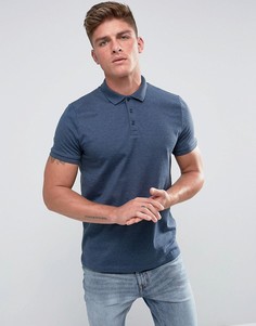 Синее трикотажное поло ASOS - Синий