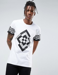 Белая футболка с принтом Versace Jeans - Белый