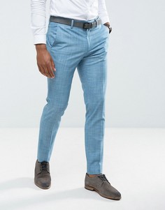 Голубые брюки скинни ASOS Wedding - Синий