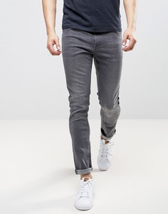 Серые выбеленные зауженные джинсы LDN DNM - Серый