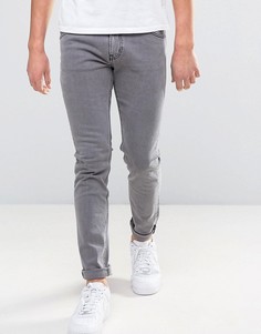 Серые выбеленные джинсы зауженного кроя Weekday Friday - Серый