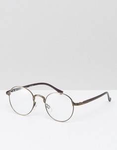 Круглые очки бронзового цвета AJ Morgan - Коричневый