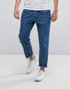 Легкие синие джинсы с двумя защипами ASOS - Синий
