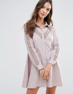 Платье-рубашка Glamorous - Фиолетовый