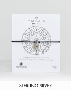 Кожаный браслет с подвеской эксклюзивно для Dogeared Mandala - Серебряный