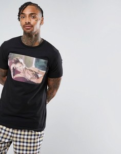 Футболка с принтом ASOS - Черный
