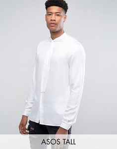 Белая рубашка классического кроя с бантом ASOS TALL - Белый