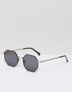 Солнцезащитные очки с шестигранной оправой Komono The Monroe - Черный