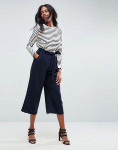 Юбка-брюки с поясом ASOS Tailored - Темно-синий