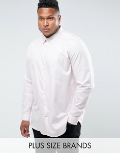 Приталенная рубашка Burton Menswear PLUS - Розовый