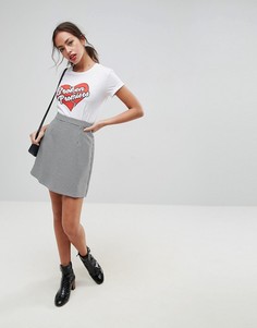 Мини-юбка в ломаную клетку ASOS Tailored - Мульти