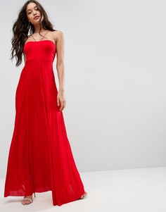 Плиссированное платье макси ASOS - Красный