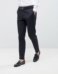 Строгие брюки слим Burton Menswear - Темно-синий