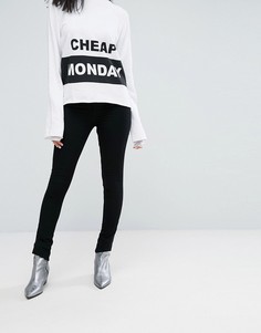Супероблегающие джинсы с завышенной талией Cheap Monday - Черный