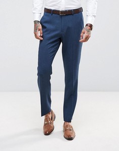 Облегающие брюки ASOS Wedding - Темно-синий