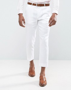Белые укороченные брюки скинни ASOS - Белый