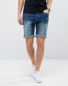 Джинсовые шорты скинни Burton Menswear - Темно-синий