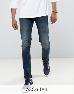 Синие джинсы скинни ASOS TALL - Синий