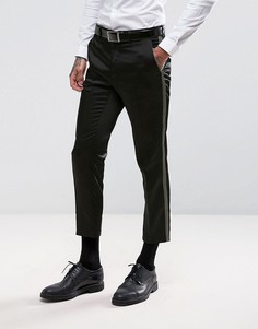 Укороченные брюки скинни с золотистой отделкой металлик ASOS - Золотой