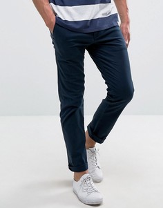 Синие зауженные брюки с 5 карманами Hollister - Синий