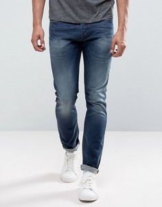 Выбеленные джинсы скинни Diesel Tepphar 0853R - Синий