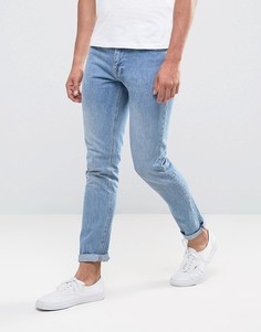 Выбеленные джинсы слим Brooklyn Supply Co - Синий