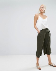 Широкие кюлоты Selected - Черный