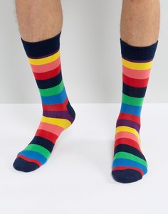 Носки в широкую полоску Happy Socks - Мульти