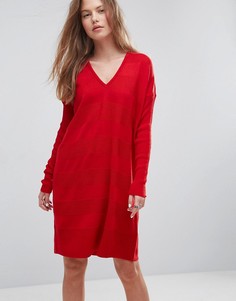 Вязаное oversize-платье ASOS - Красный