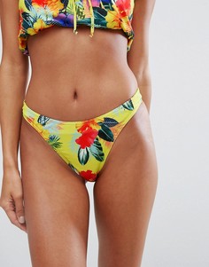 Бикини трусы-хипстеры с цветочным принтом ASOS Sunshine - Мульти