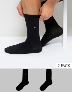 2 пары черных классических носков Tommy Hilfiger - Черный