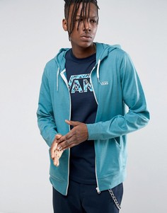 Худи синего цвета на молнии Vans V00MDMNKD - Зеленый